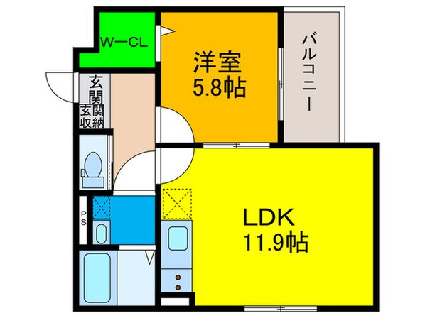 仮）モンタージュ鳳駅前の物件間取画像